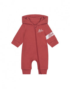 Malelions - Baby Captain Tracksuit - Dark Pink - Baby trainingspak