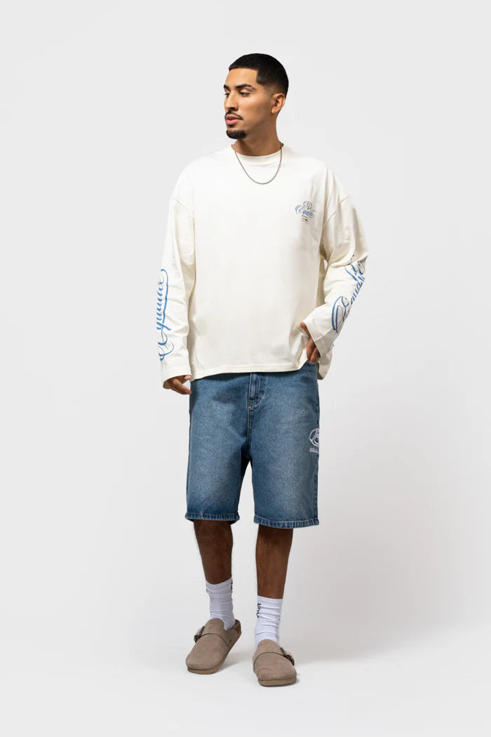 FOUNTAIN OVERSIZED LONGSLEEVE TEE OFF-WHITE