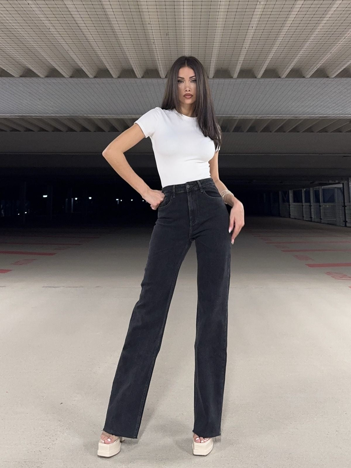 Redial - extra long wide leg jeans - RD3272-5