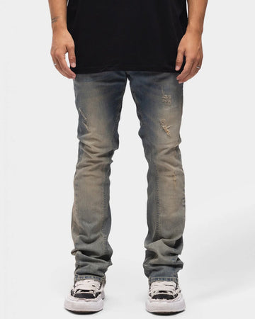 Richesse - FLASH FLARED JEANS - Heren spijkerbroek met uitlopende pijpen