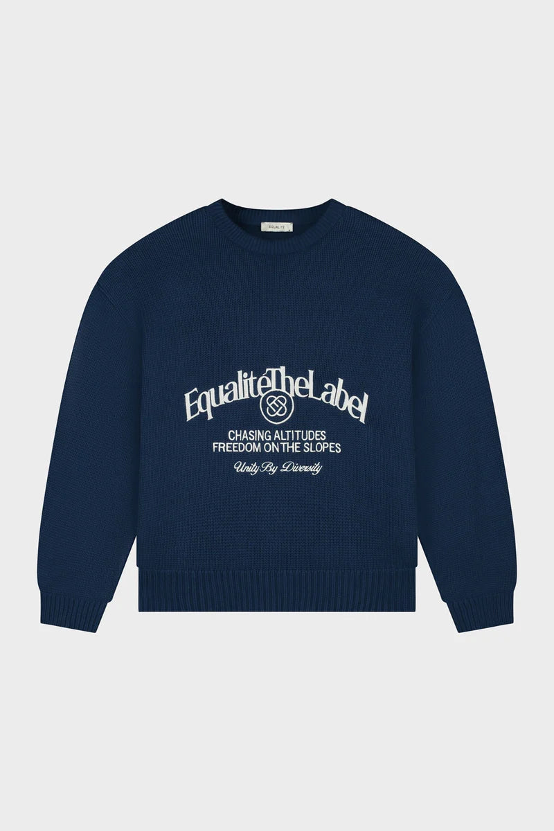 Equalite - IJULES KNIT SWEATER - NAVY