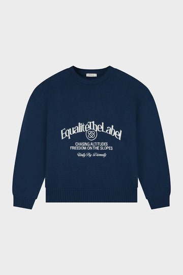 Equalite - IJULES KNIT SWEATER - NAVY