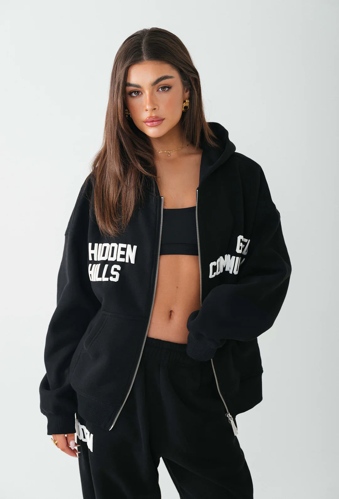 GATED COMMUNITY RITS HOODIE ZWART - 29 Nov