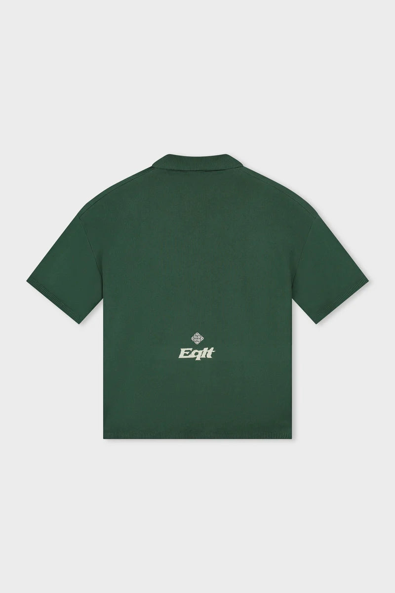 KNIT POLO GREEN