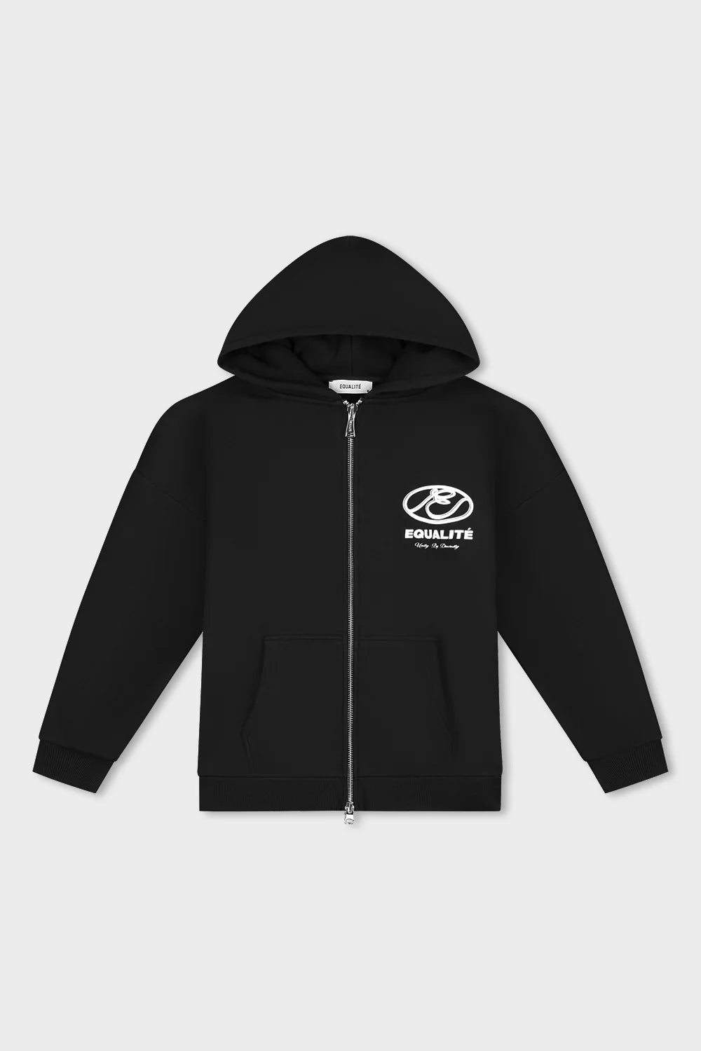 ARID OVERSIZED FULL ZIP HOODIE BLACK