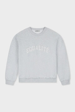Equalité Aven Oversized Sweater Melange Grey – voorzijde