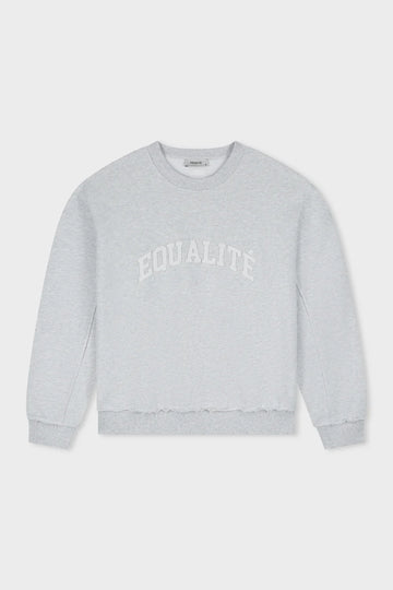 Equalité Aven Oversized Sweater Melange Grey – voorzijde