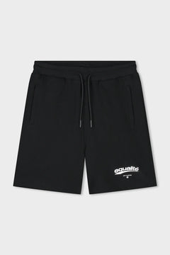 Equalite - AXEL SHORTS - BLACK - Ruimvallende korte herenbroek
