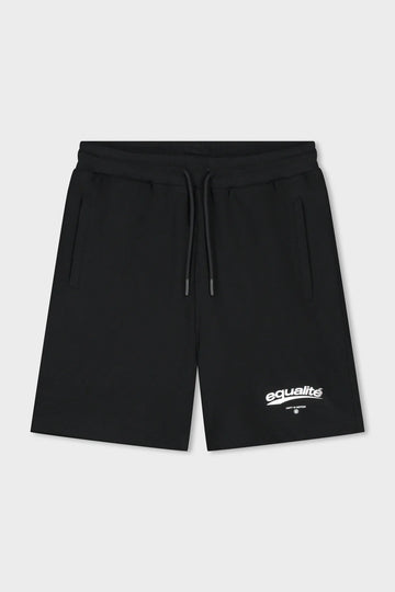 Equalite - AXEL SHORTS - BLACK - Ruimvallende korte herenbroek