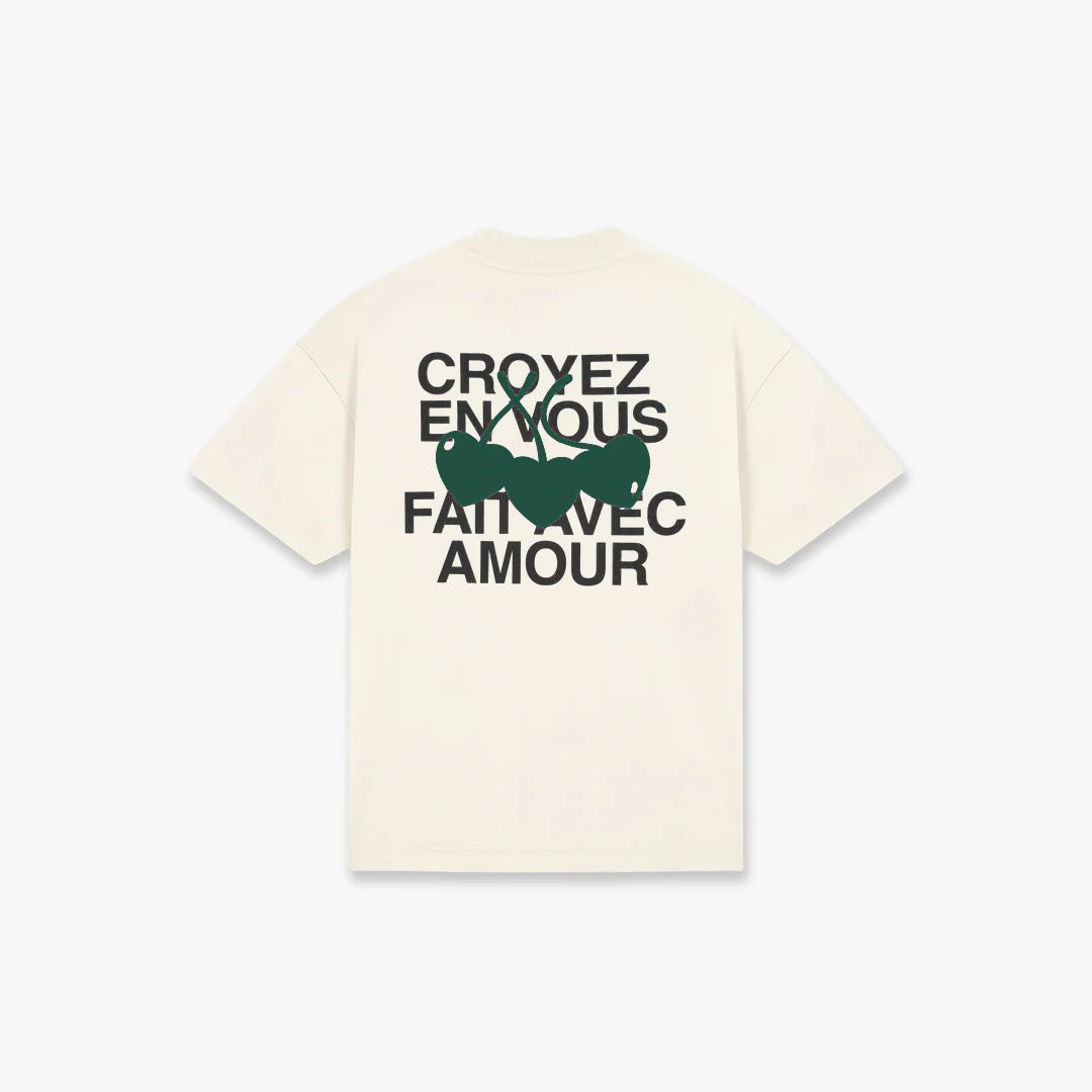 Croyez Stamp T-Shirt | Zwart