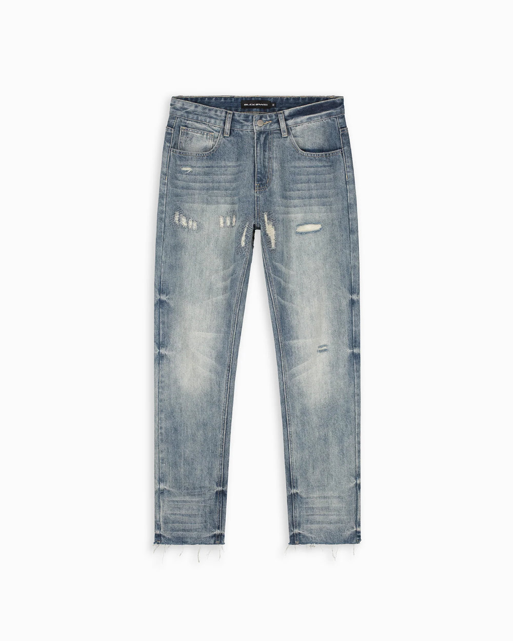 BLACK BANANAS - STRAIGHT STITCHED DENIM - BLUE - Rechte heren spijkerbroek