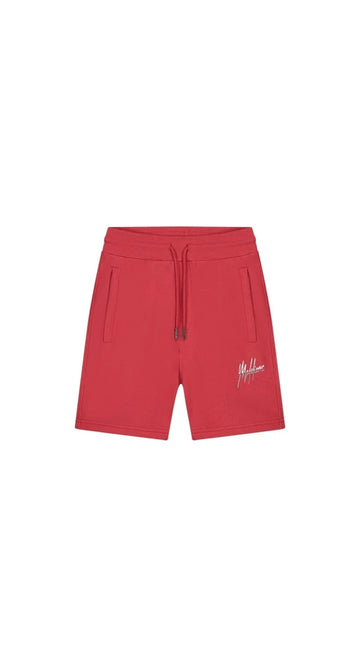 MALELIONS MEN SPLIT SHORTS - RED/GREY