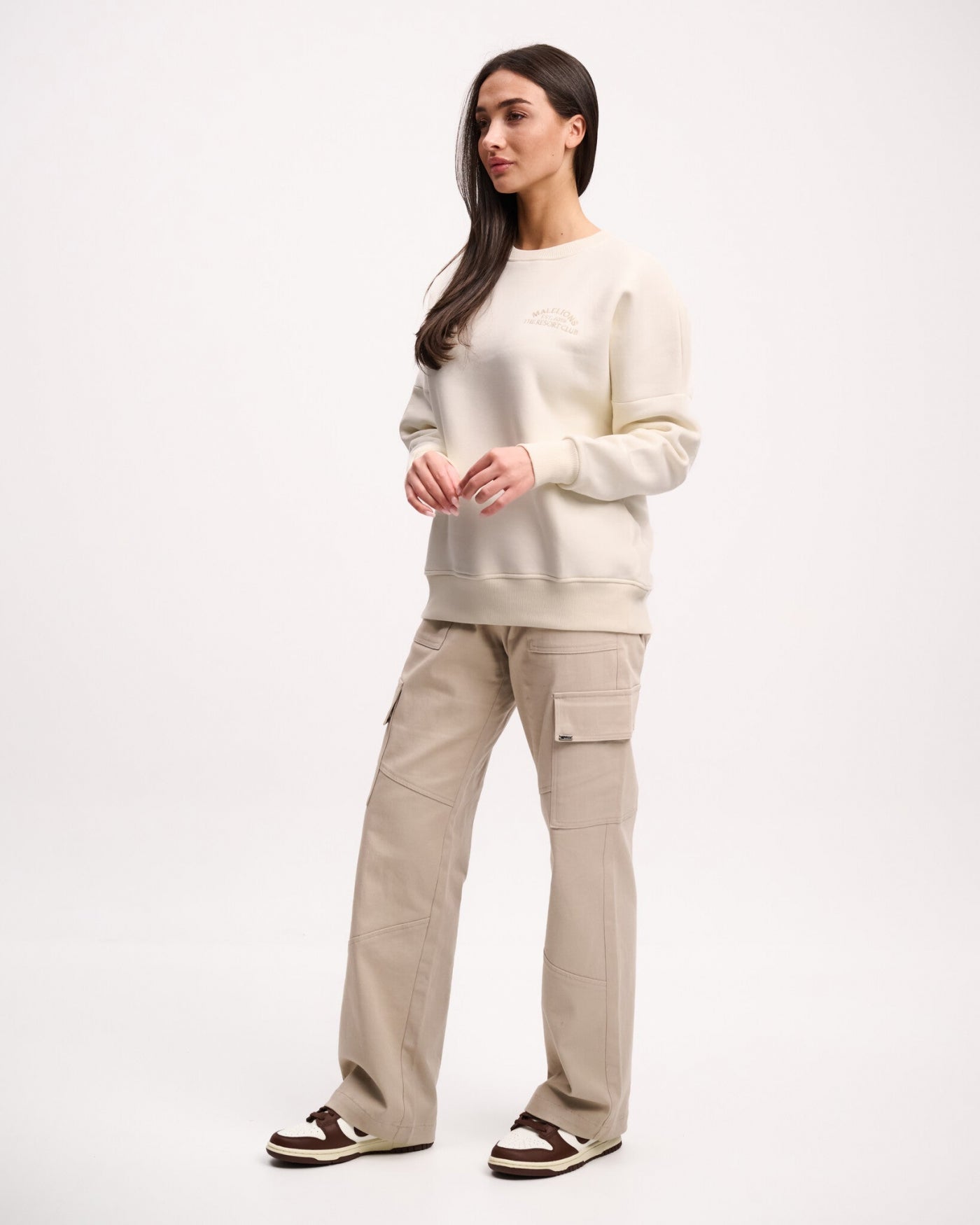 Malelions Women Straight Leg Cargo Pants | Clay