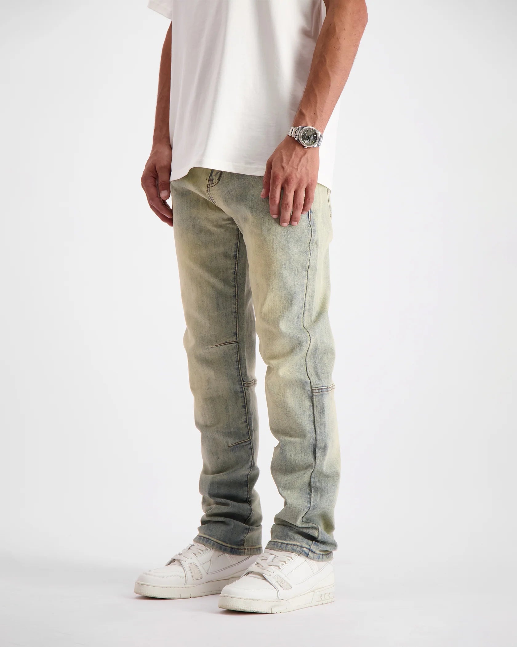 ZWARTE BANANEN DESERT WASH DENIM | BLAUW