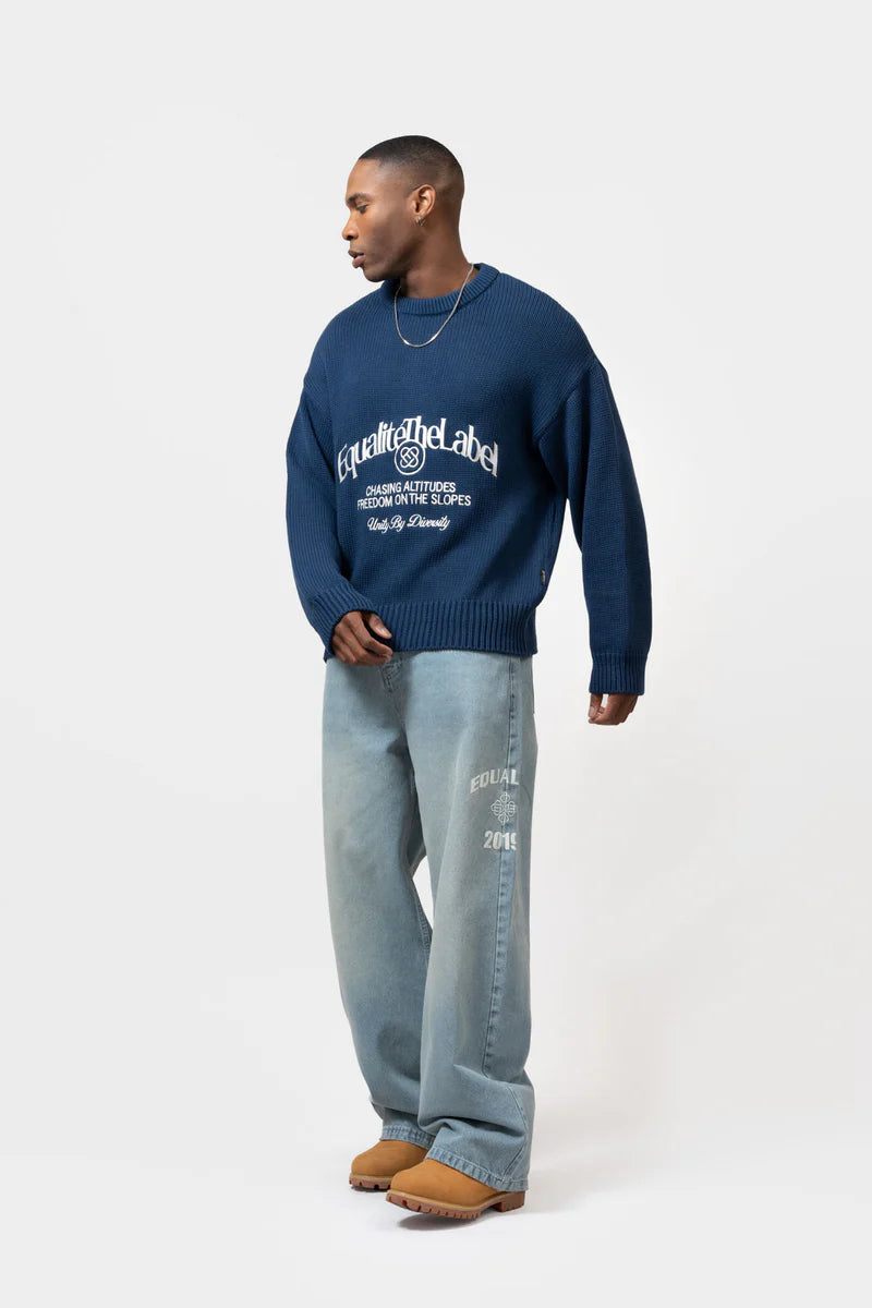 Equalite - IJULES KNIT SWEATER - NAVY