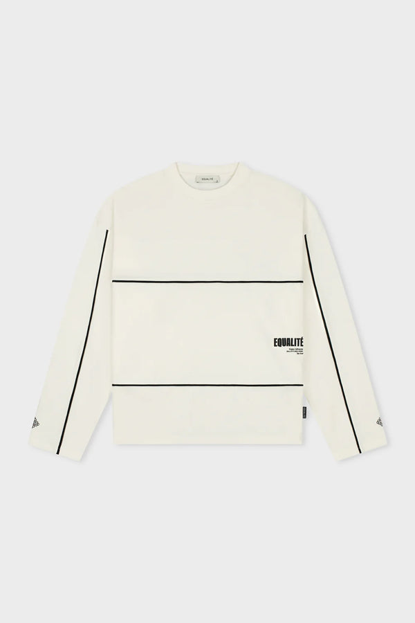 STAY EQUAL LONGSLEEVE TEE ZWART