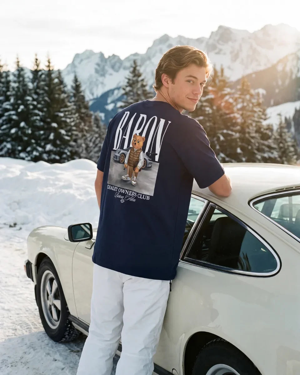 Backprint T-Shirt Filou 187 Chalet Owners Club BARON