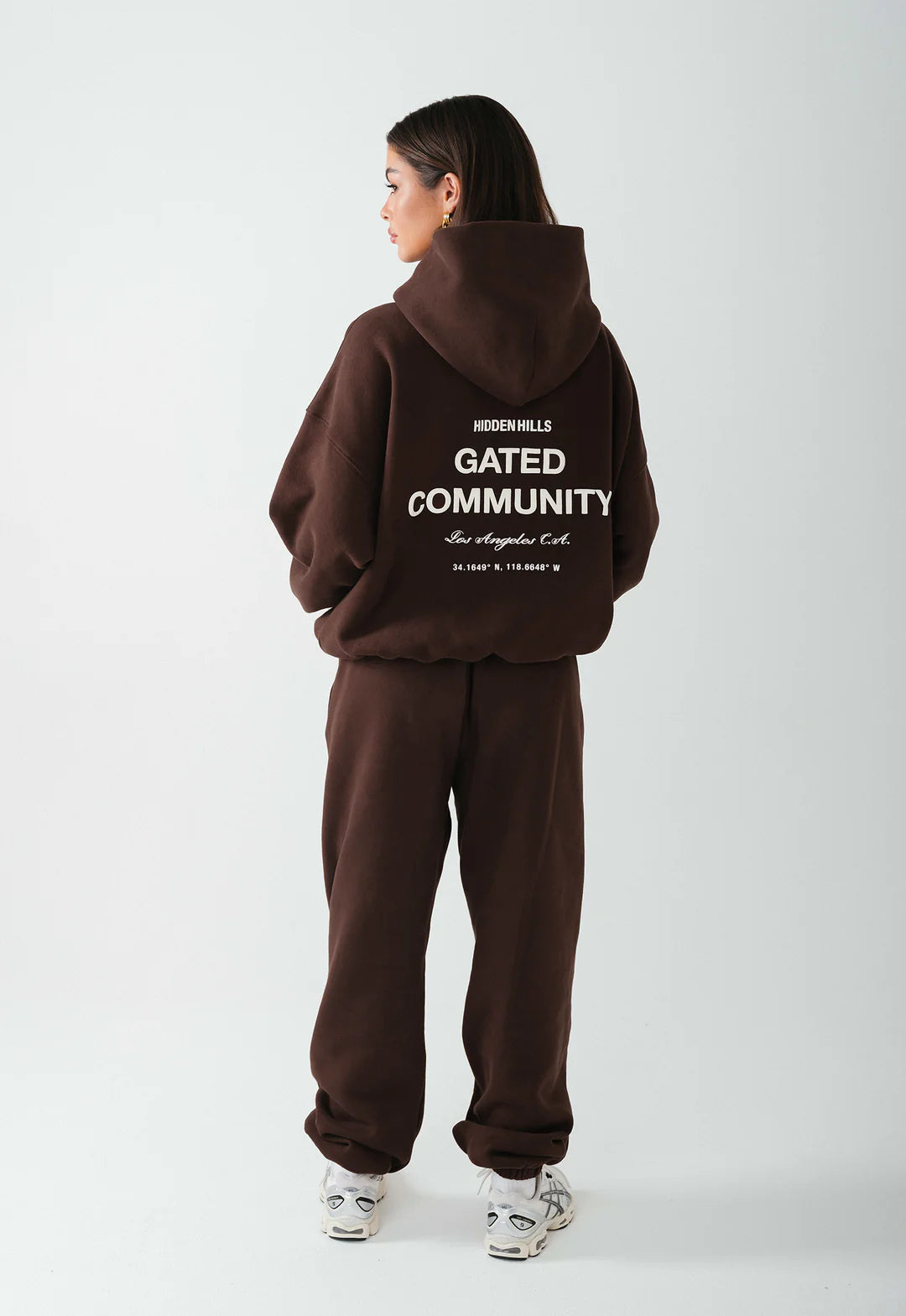 LOS ANGELES HOODIE DONKERBRUIN - 29 nov.