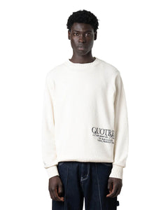 Quotrell - RICO KNITTED CREWNECK - ECRU