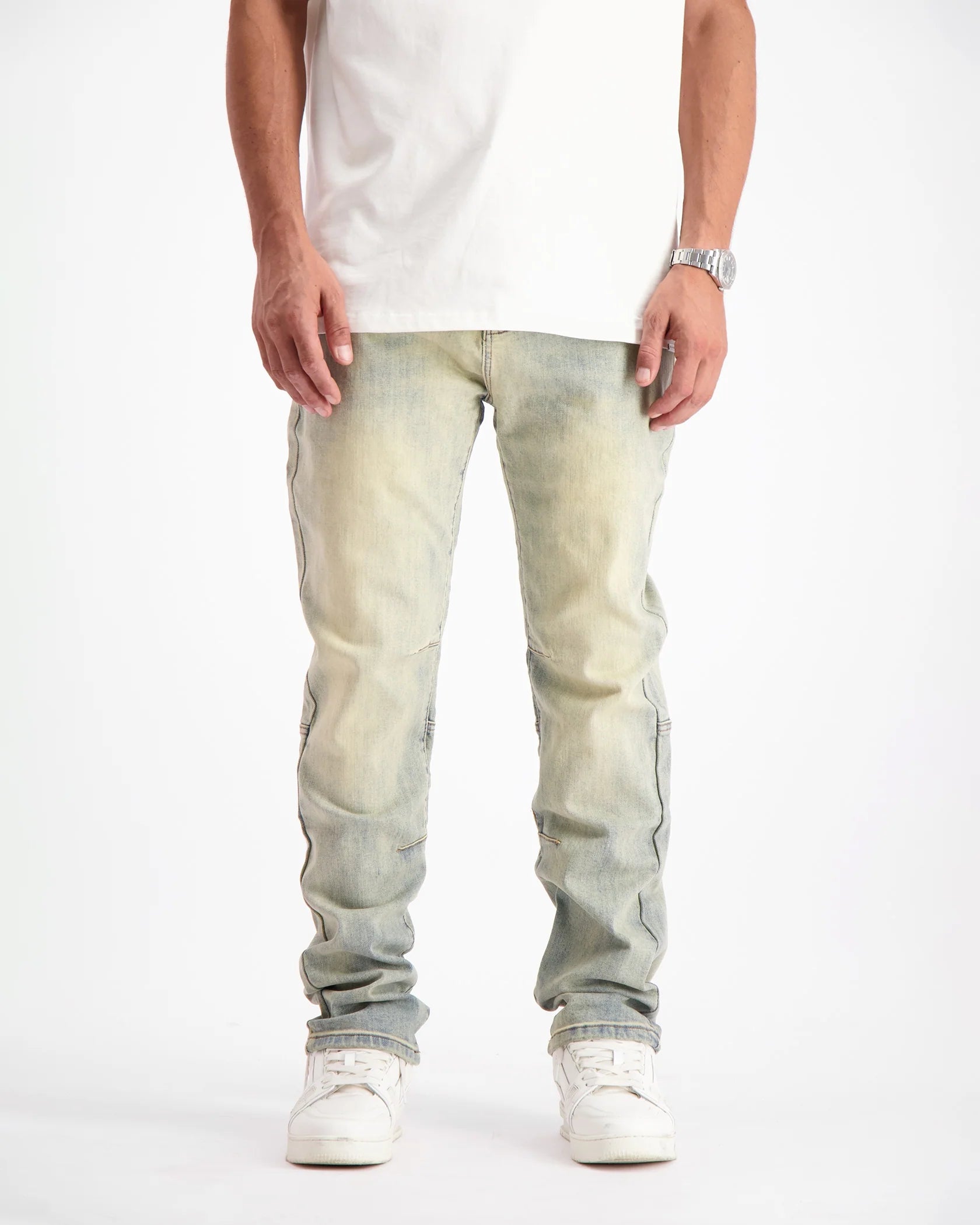 ZWARTE BANANEN DESERT WASH DENIM | BLAUW