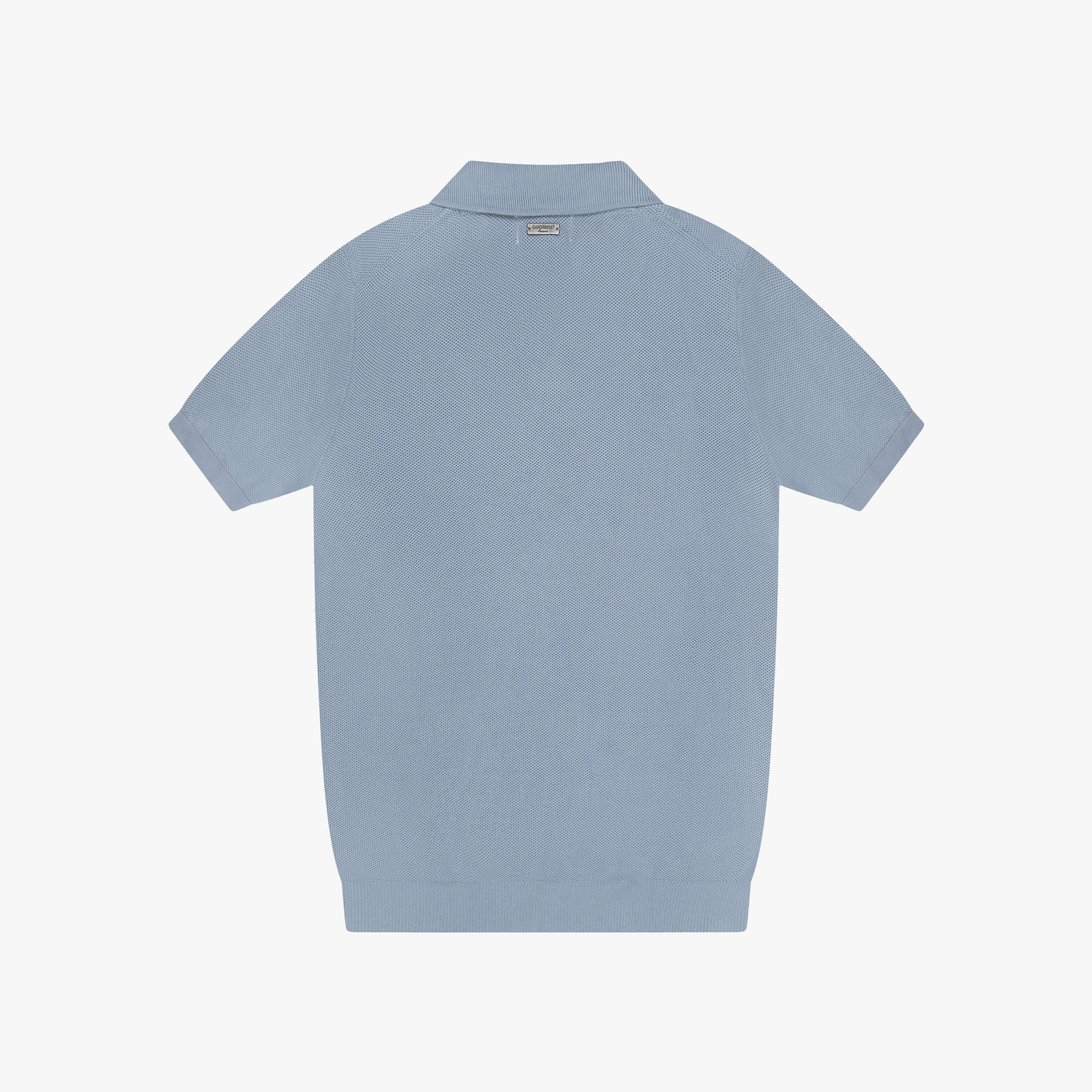 ELIJAH POLO | MUTED BLUE/WHITE