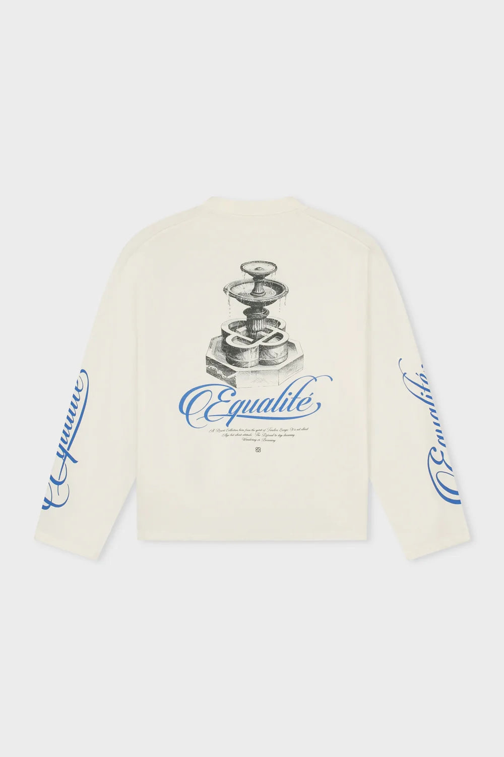 FOUNTAIN OVERSIZED LONGSLEEVE TEE OFF-WHITE