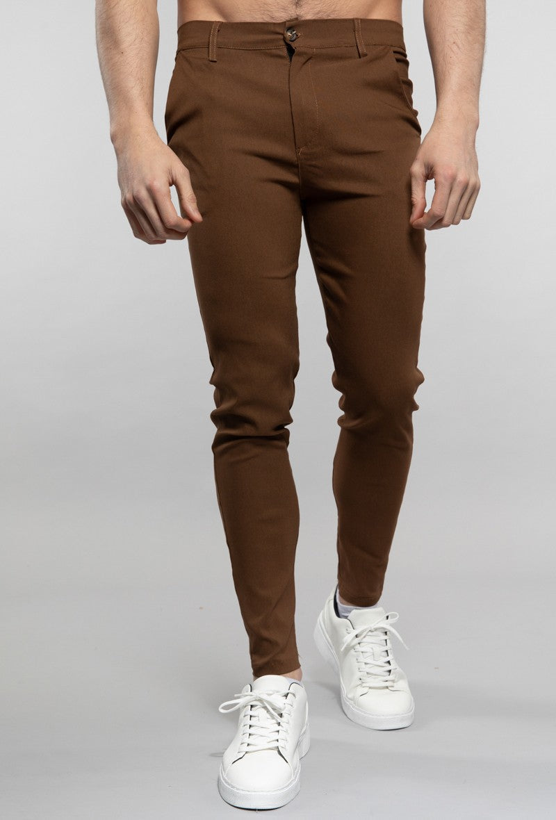 Chino broek - bruin