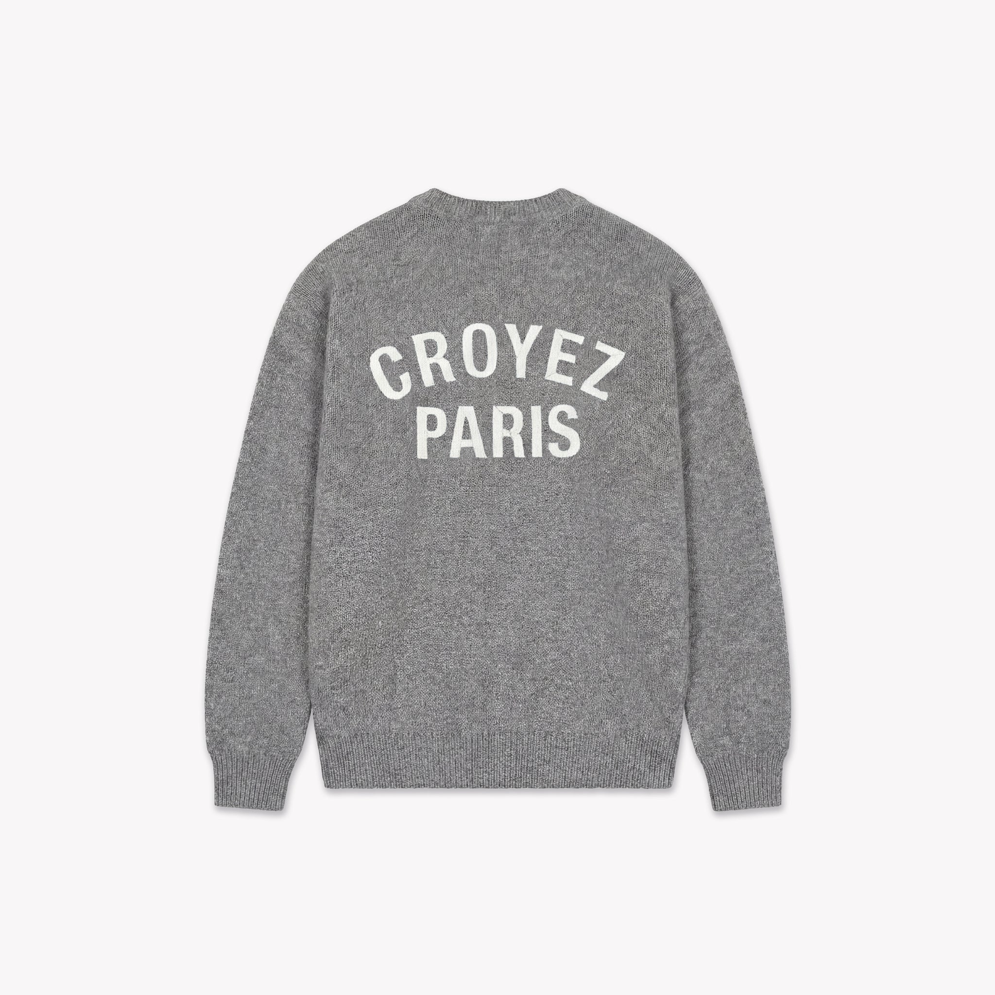 Croyez Paris Gebreide Trui | Grijs Melange
