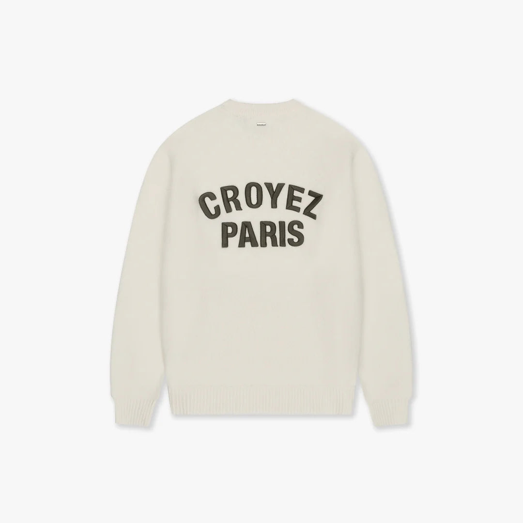 CROYEZ PARIS KNIT SWEATER | OFF-WHITE