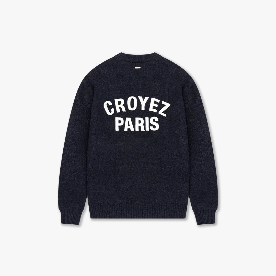 CROYEZ PARIS KNIT SWEATER | NAVY-BLUE