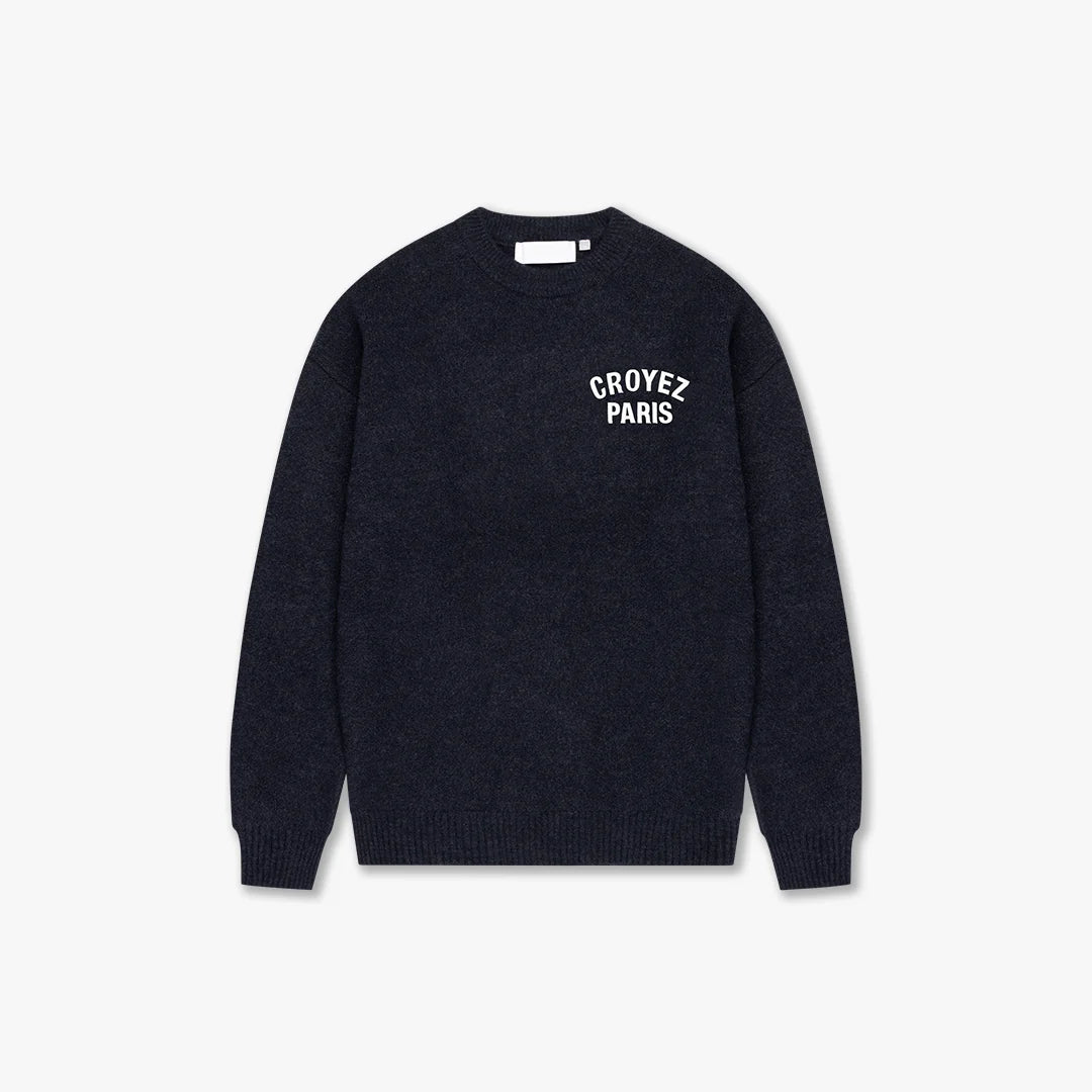CROYEZ PARIS KNIT SWEATER | NAVY-BLUE