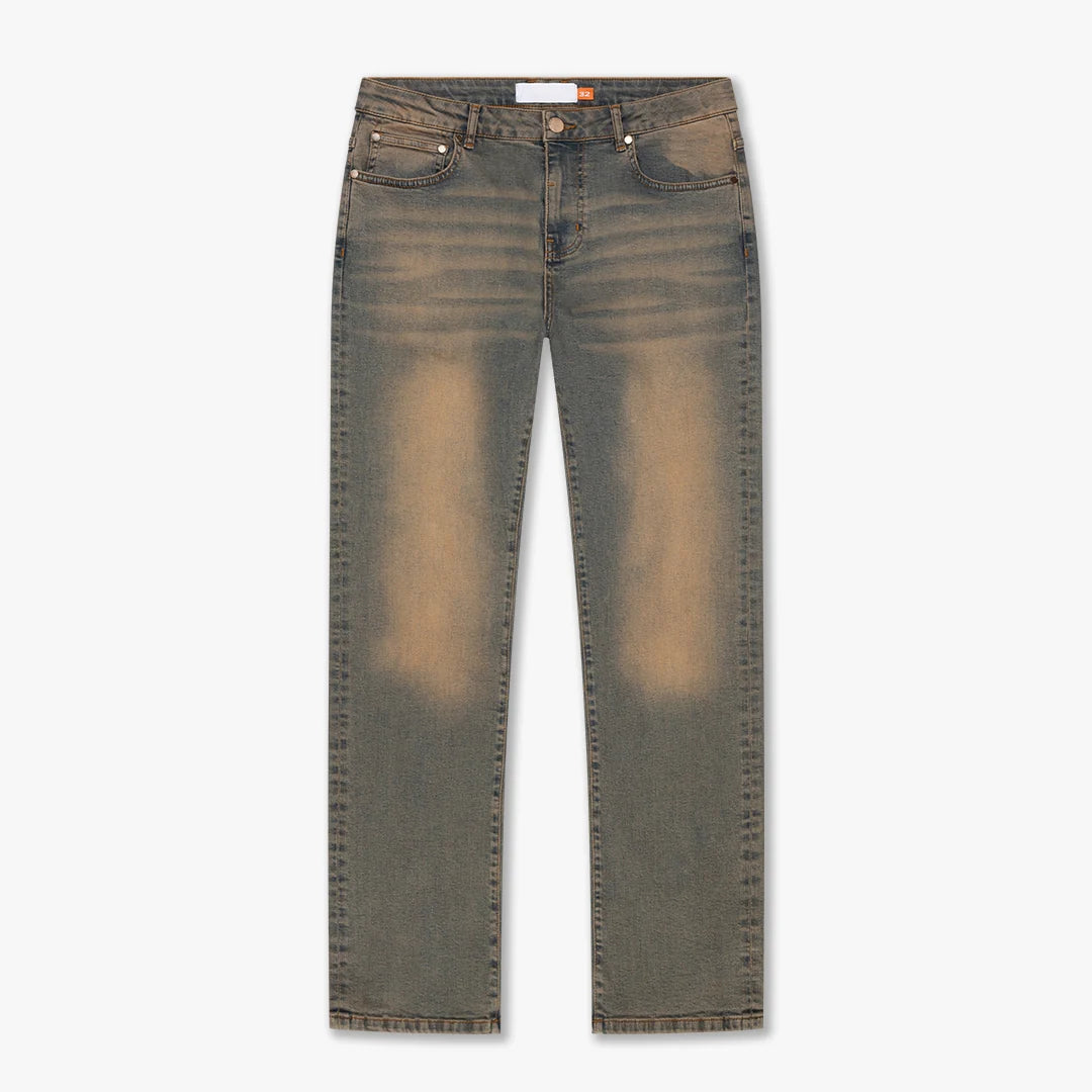 CROYEZ SAND WASHED STRAIGHT LEG DENIM | LIGHT BLUE