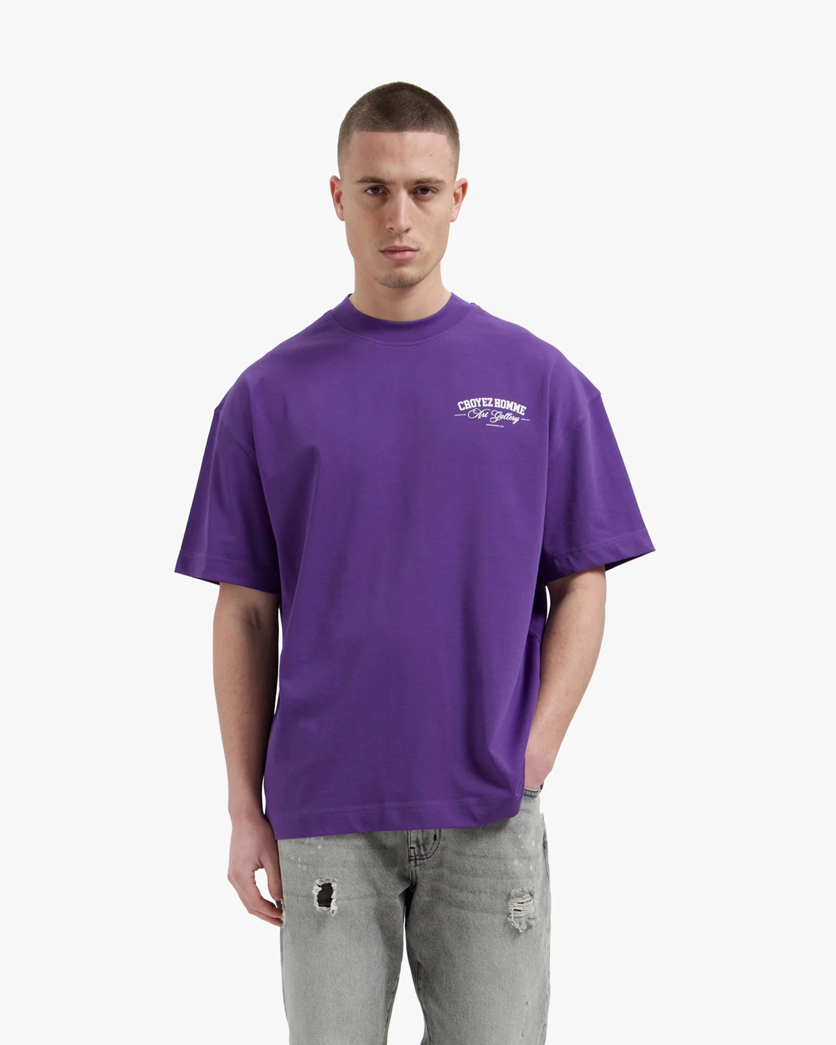 Croyez Art Gallery T-Shirt | Dark Purple