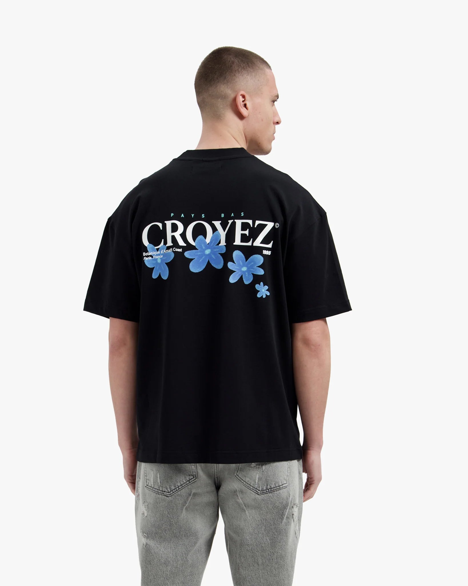 Croyez Botanique T-Shirt | Black/Tiffany Blue