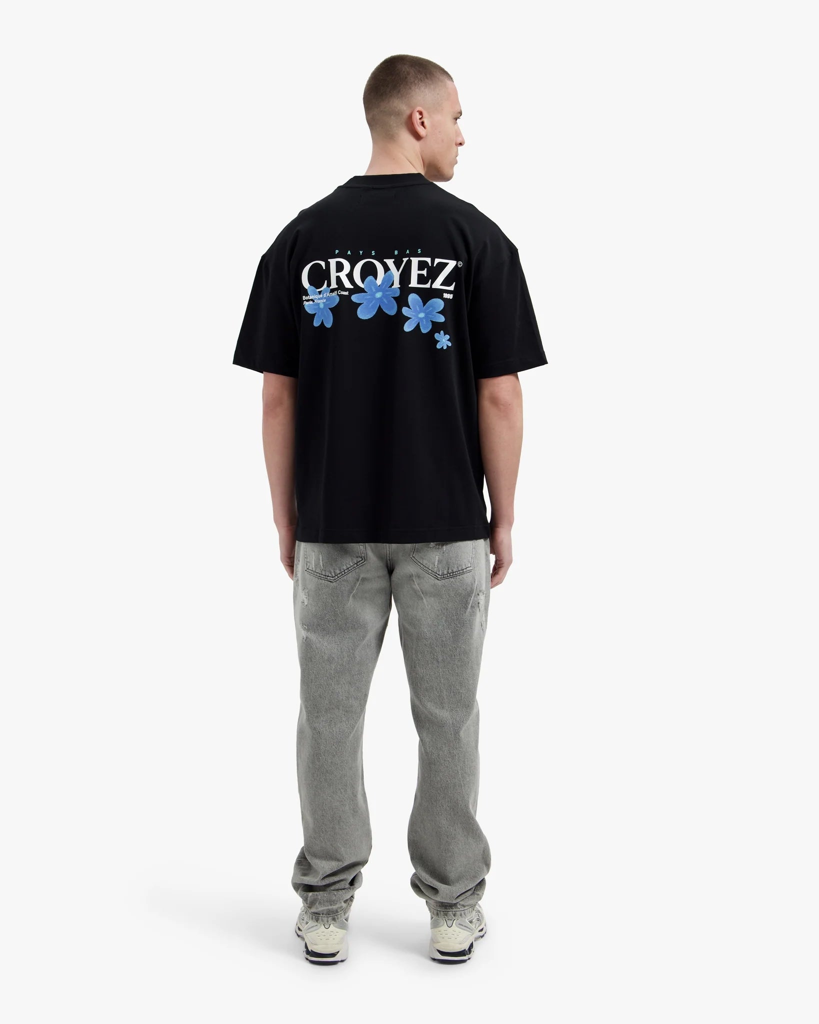 Croyez Botanique T-Shirt | Black/Tiffany Blue