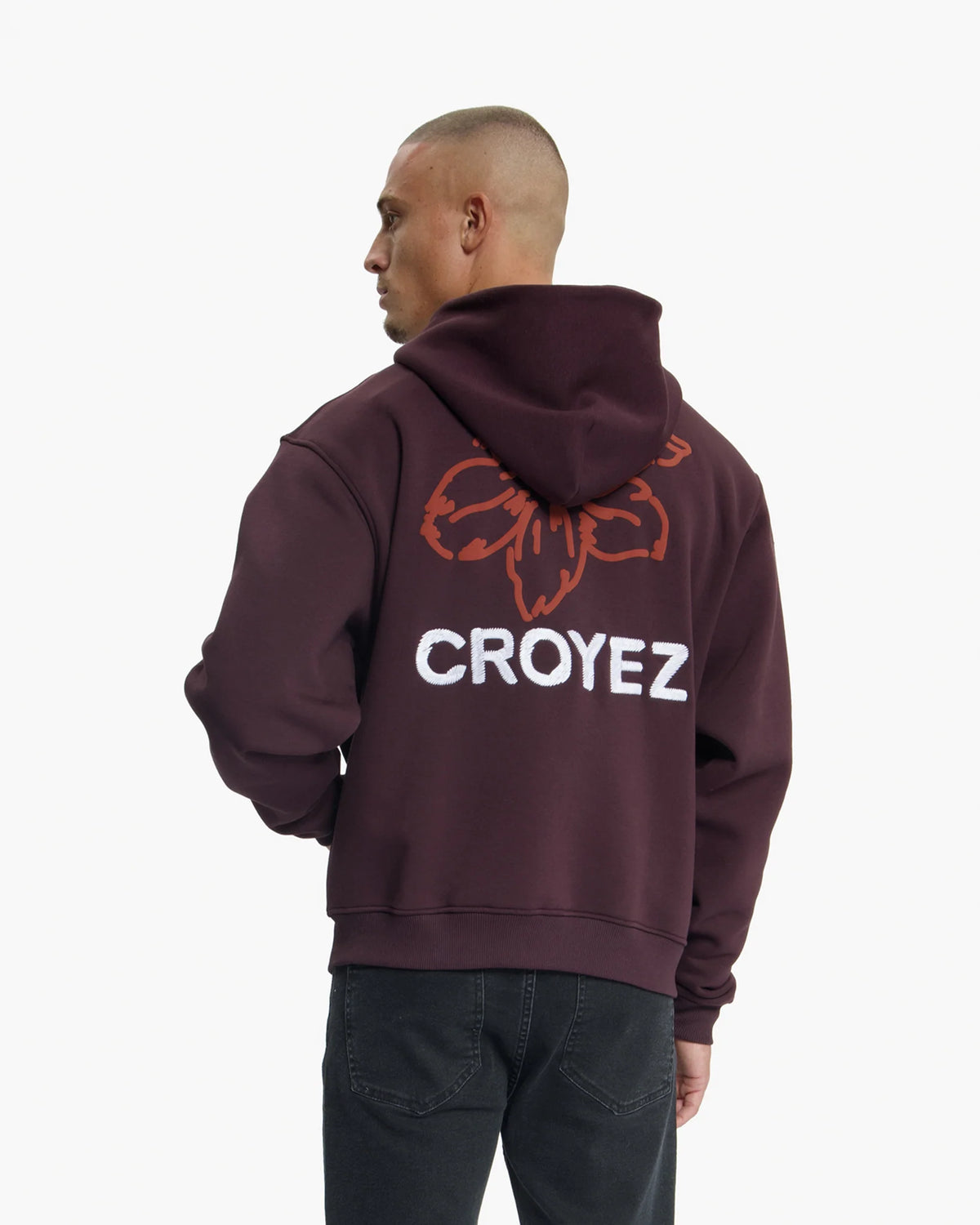 Croyez Gardener Zip Hoodie | Raisin Red