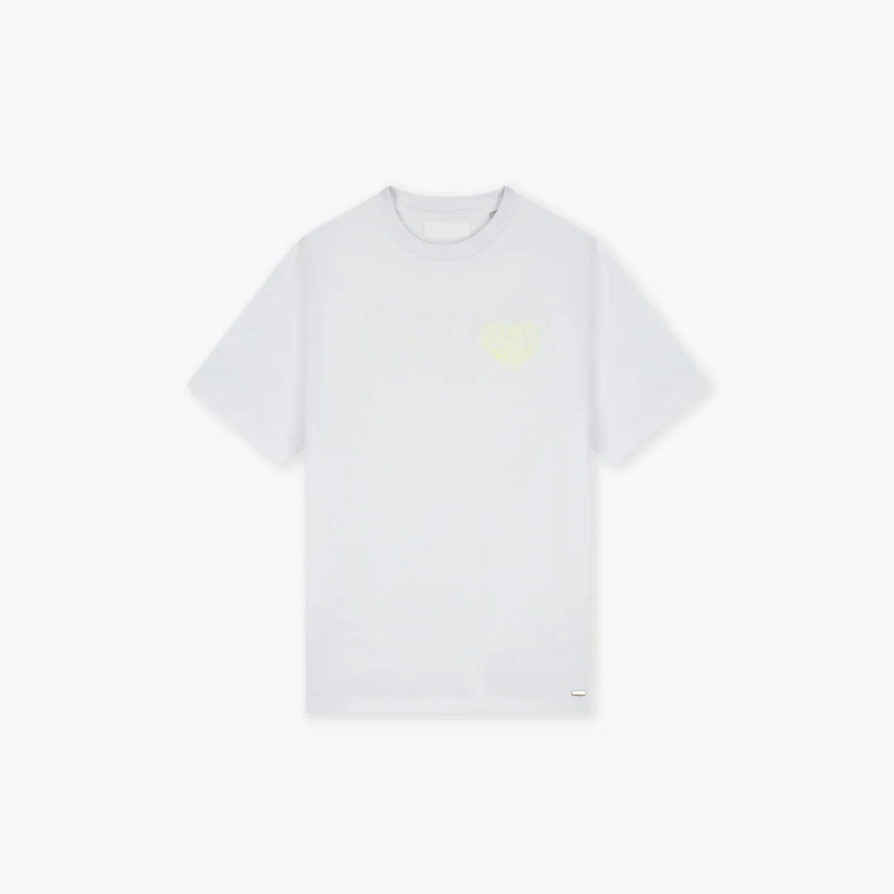 Croyez - Stitched Heart T-Shirt - White - Katoenen herenshirt