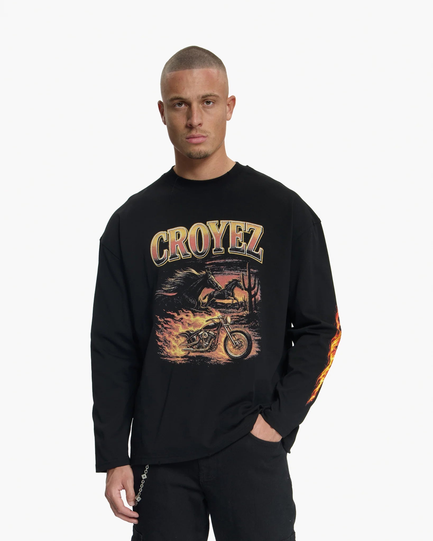 Croyez firestorm Longsleeve black