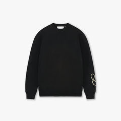 Croyez Script 2.0 Knit Sweater Black – voorzijde