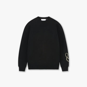 Croyez Script 2.0 Knit Sweater Black – voorzijde