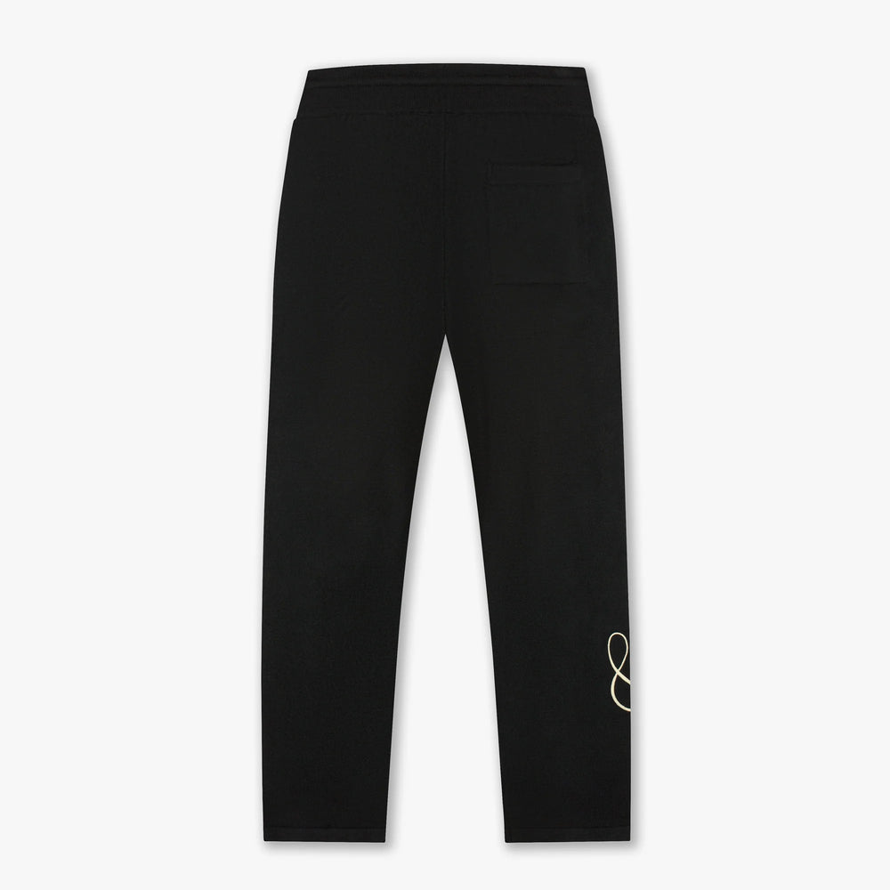 Croyez Script 2.0 Knit Sweatpants Black – achterzijde