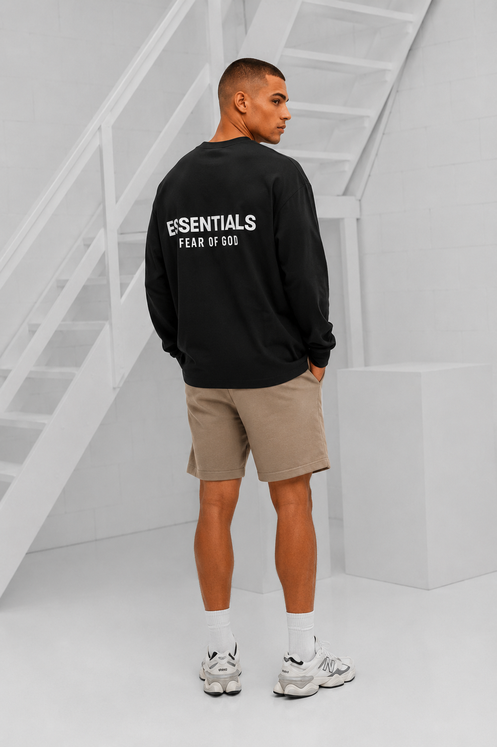 Fear Of God - Essentials Longsleeve Heren - Zwart