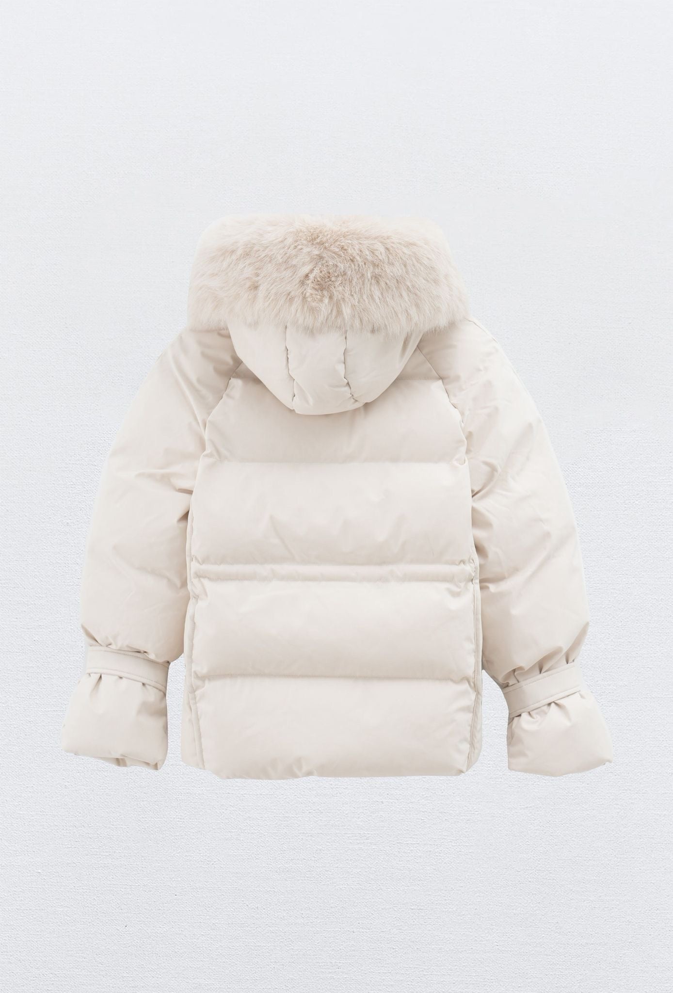 Lara - middel winter jas puffer - Beige