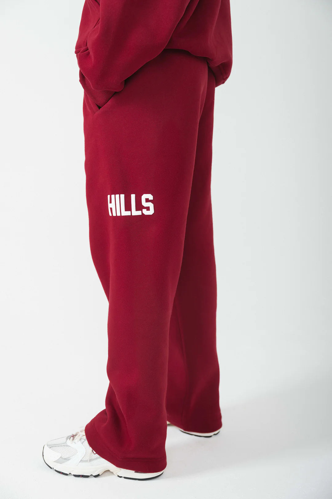 GESLOTEN GEMEENSCHAP SWEATPANTS MET RECHTE PIJP BORDEAUX - 29 nov.