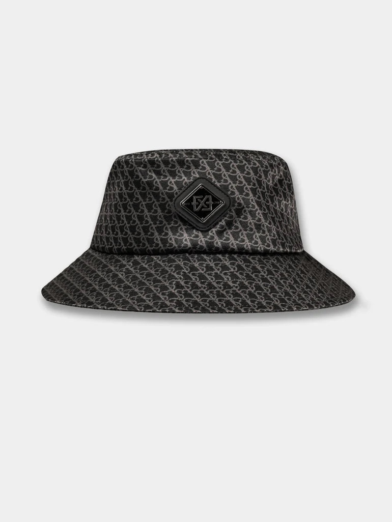 Monogram Bucket Hat | Black