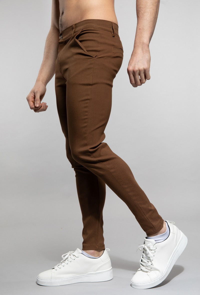 Chino broek - bruin