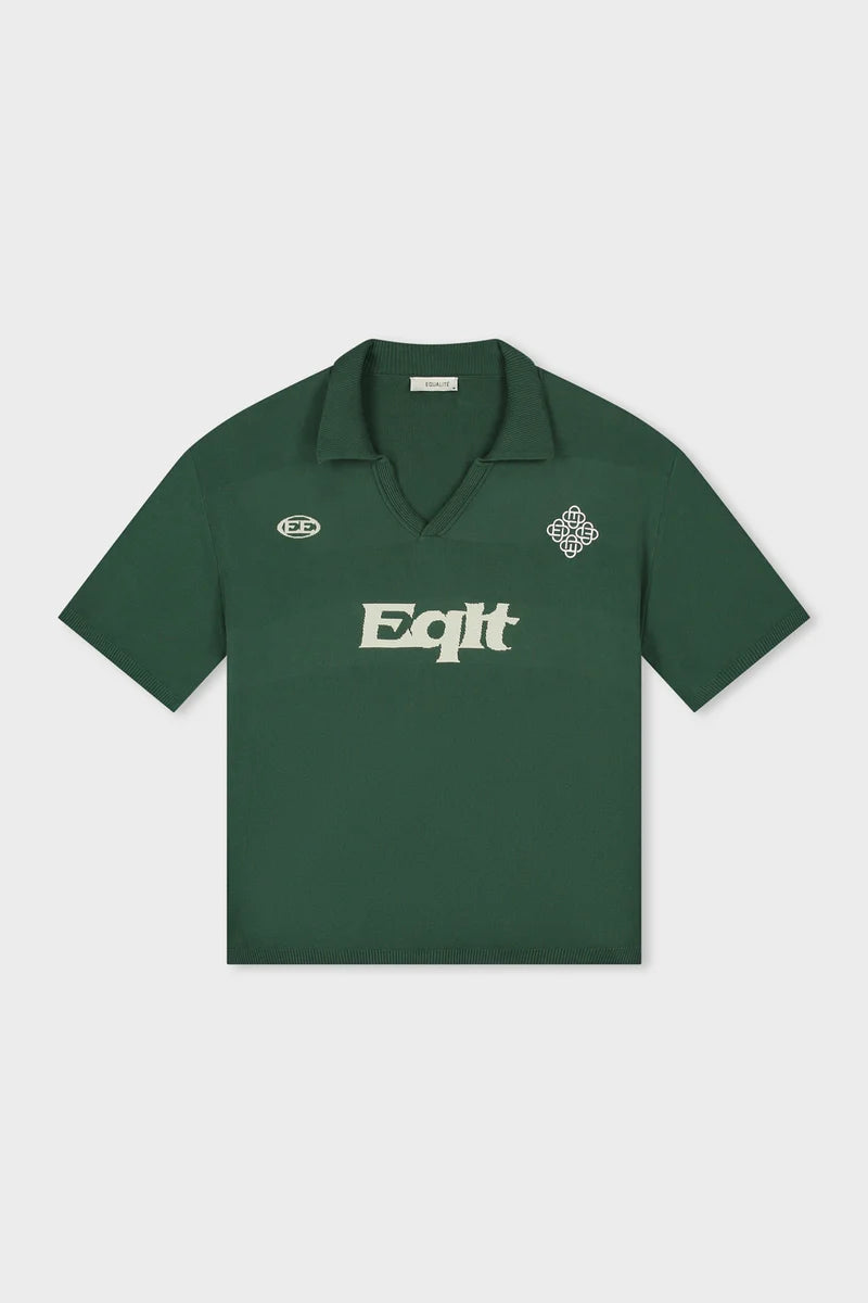KNIT POLO GREEN