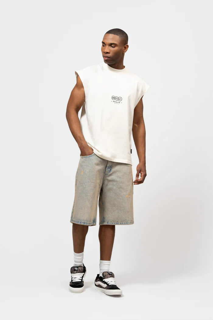 STAY EQUAL LONGSLEEVE TEE ZWART