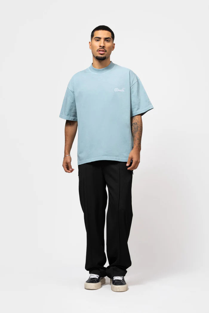 YUKI BOXY TEE WASHED LIGHT BLUE