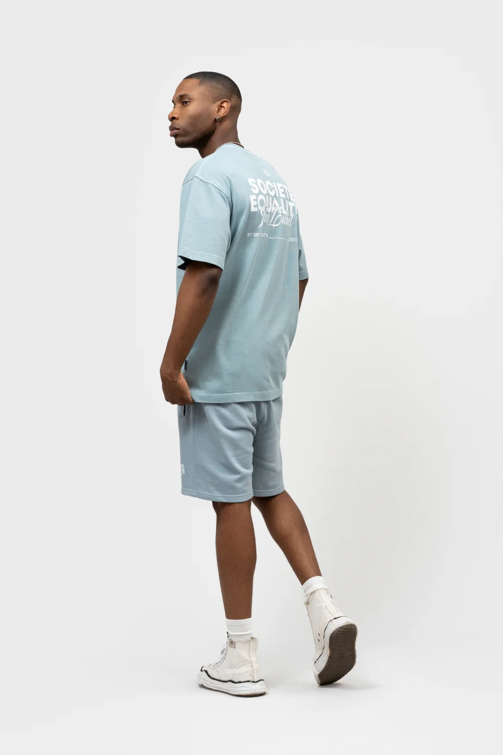 SOCIETÉ 2.0 OVERSIZED TEE LICHTBLAUW